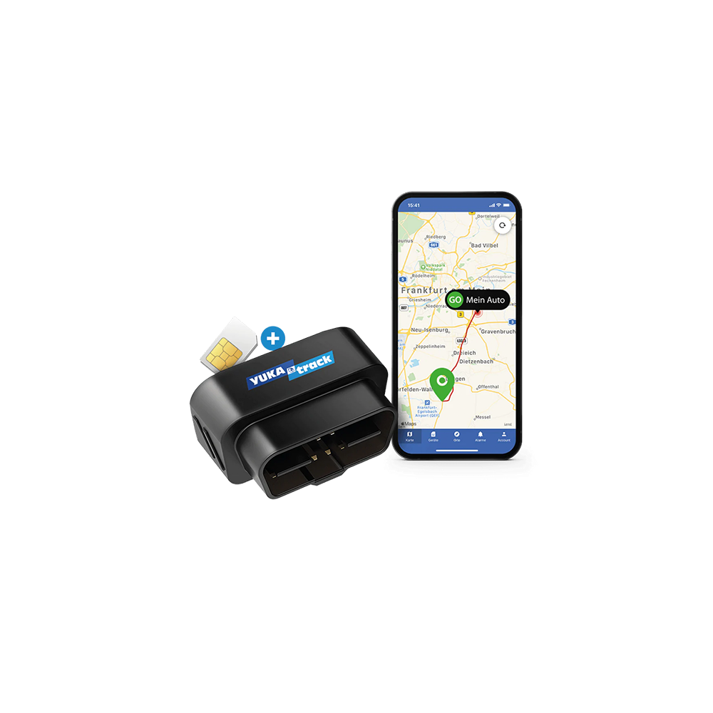 IoT YUKAtrack AIO GPS OBD2 Car Tracker with SIM + Data Flat