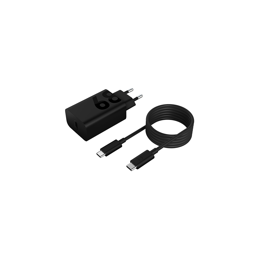 Lenovo 68W USB-C Adapter with Cable - Black