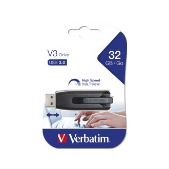 VERBATIM PENDRIVE V3 32GB RETRACTIL USB 3.2 BLACK