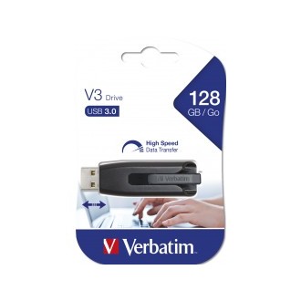 VERBATIM PENDRIVE V3 128GB RETRACTIL USB 3.2 BLACK