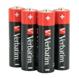 VERBATIM ALKALINE BATTERIES AA LR06 10 PCS PACK 49875