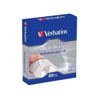 VERBATIM CD SLEEVE BOX OF 50 UNITS 49992