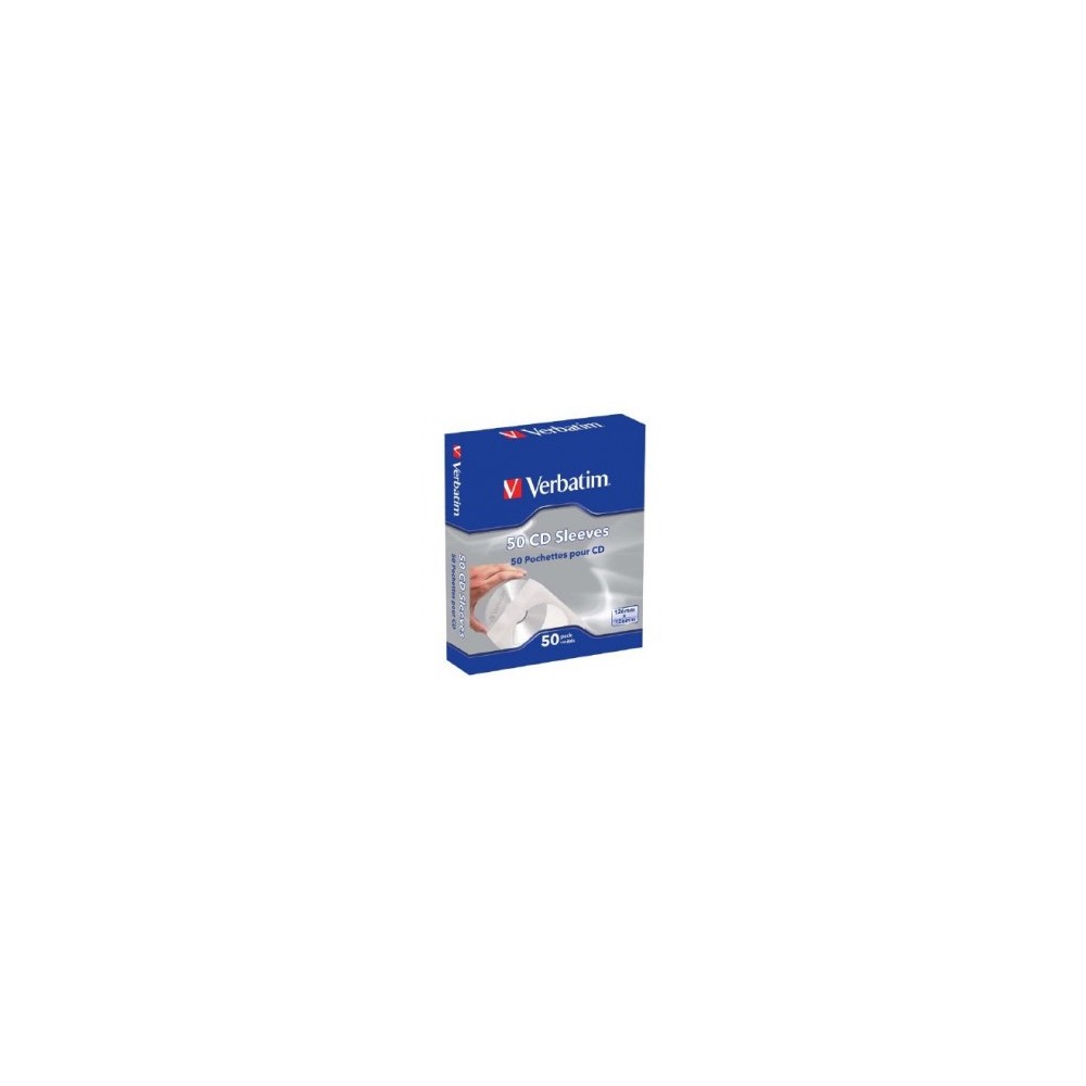 VERBATIM CD SLEEVE BOX OF 50 UNITS 49992