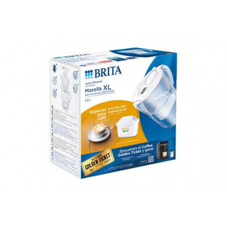 BRITA JUG MARELLA XL 3.5L WHITE + FILTER MAXTRA PRO