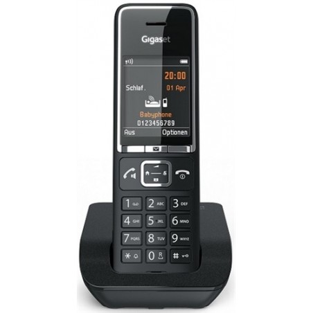 GIGASET WIRELESS PHONE COMFORT 550 BLACK CHROME (S30852-H3001-D204)