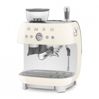 SMEG ESPRESSO MACHINE 50STYLE WITH INTEGRATED GRINDER CREAM EGF03CREU'