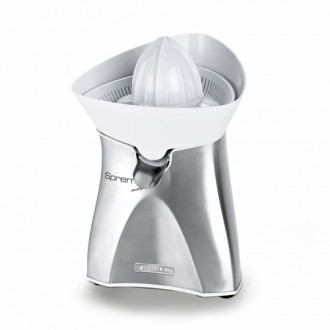 Ariete 407 Spremì Metal - Spremiagrumi elettrico - movimento rotatorio alternato - doppio cono - 60 Watt - Argento - (Ariete 040