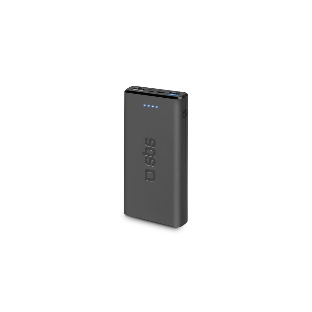 SBS Power bank 10.000 mAh extra slim con porta USB 2.1A Intelligent Charge (IC) - (SBS TTBB10000FASTK batteria portatile Polimer