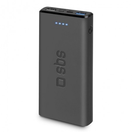 SBS Power bank 10.000 mAh extra slim con porta USB 2.1A Intelligent Charge (IC) - (SBS TTBB10000FASTK batteria portatile Polimer