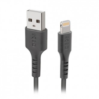 SBS TECABLEUSBIP589K cavo Lightning 1 m Nero - (SBS TECABLEUSBIP589K cavo Lightning 1 m Nero)