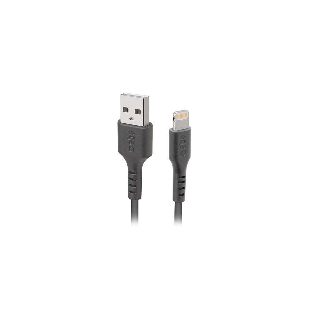 SBS TECABLEUSBIP589K cavo Lightning 1 m Nero - (SBS TECABLEUSBIP589K cavo Lightning 1 m Nero)
