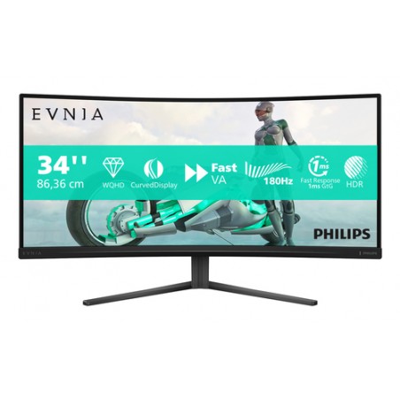 Philips Evnia 34M2C3500L/00 Monitor PC 86,4 cm (34") 3440 x 1440 Pixel Wide Quad HD LCD Nero - (Philips Evnia 34M2C3500L/00 Moni