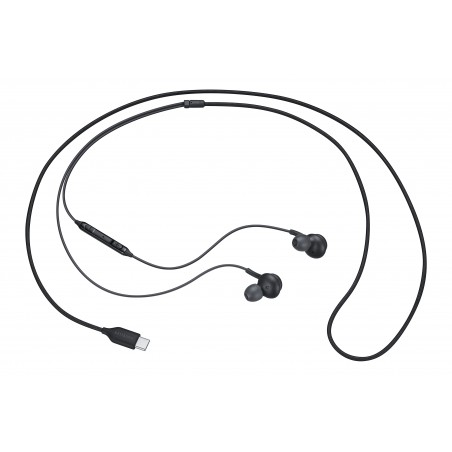 SAMSUNG EARPHONES IN-EAR CABLE USB-C MICROPHONE VOL. CONTROL BLACK BY AKG EO-IC100BBEGEU