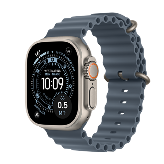 Watch Apple Watch Ultra 3 (2025) LTE 49mm Titanium Case with Ocean Band - Blue