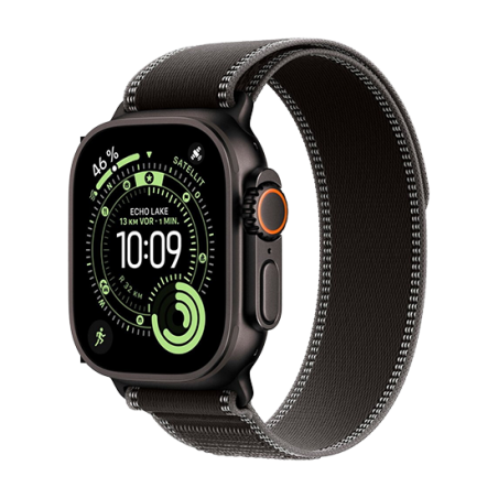 Watch Apple Watch Ultra 3 (2025) LTE 49mm Titanium Case with Trail Loop M/L - Black/Dark Grey