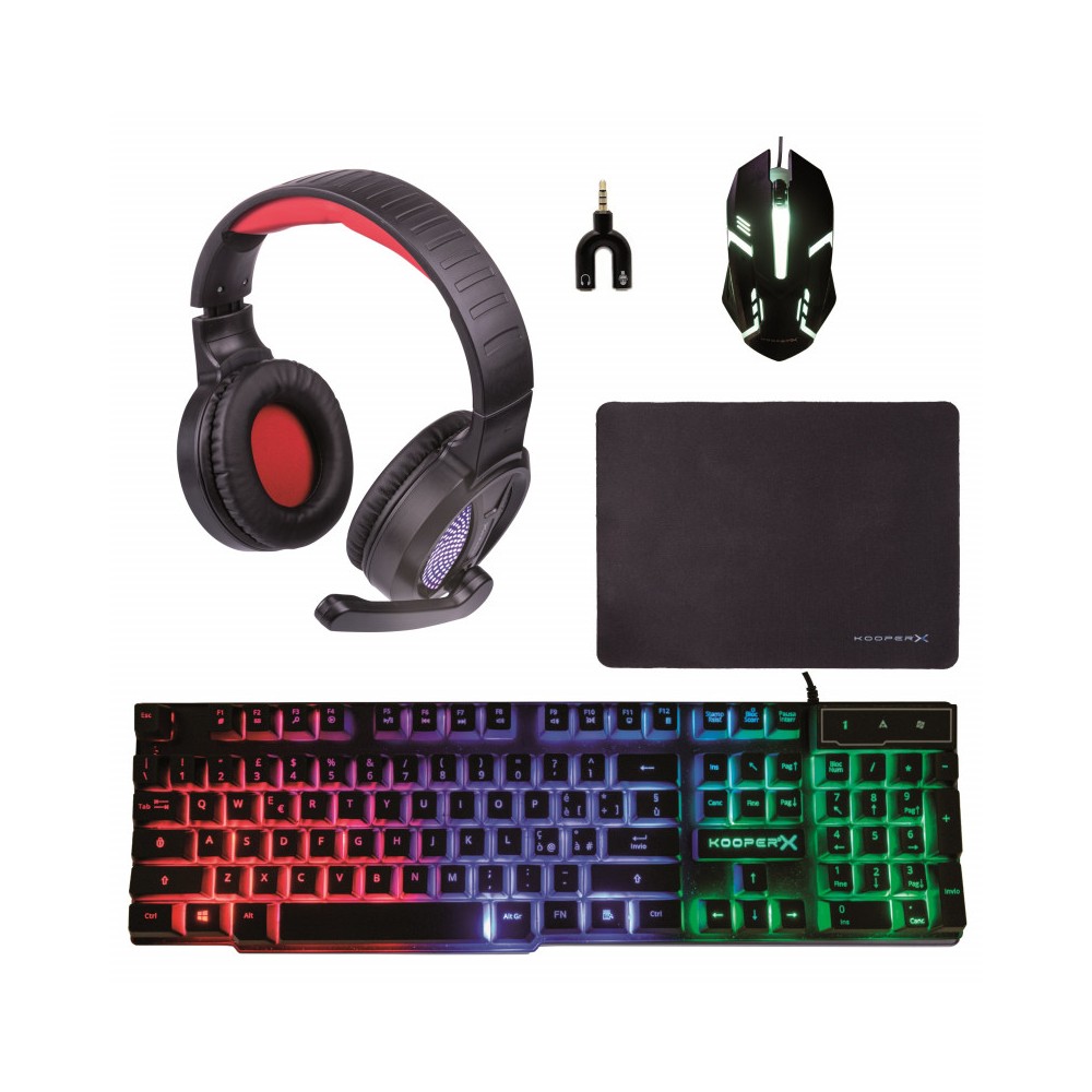 MEDION P81016 GAMING BOX MOUSE+TASTIERA+CUFFIE+TAPPETINO