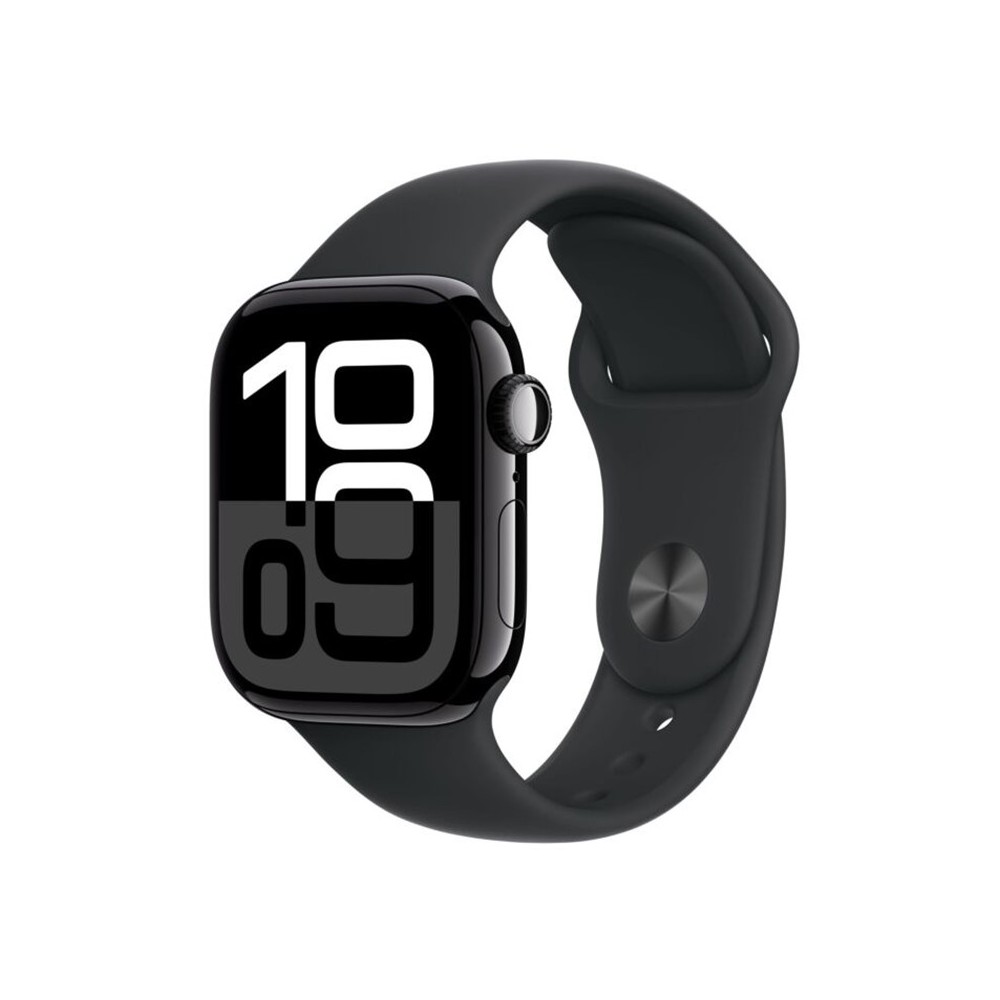 Watch Apple Watch Series 10 LTE 46mm Jet Black Aluminium Case with Sport Band - Black