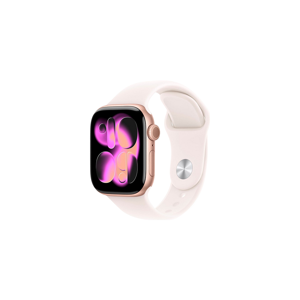 APPLE WATCH SERIES 11 GPS 42MM ROSE GOLD ALUMINIUN CASE WITH LIGHT BLUSH SPORT BAND M/L MEU44WF