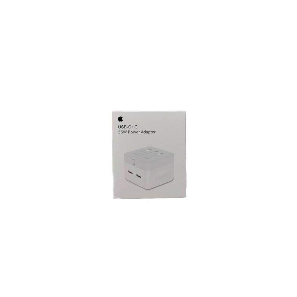 Apple 35W Dual USB-C Port Power Adapter - White