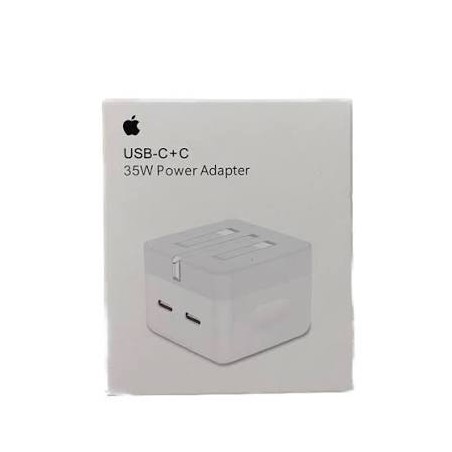 Apple 35W Dual USB-C Port Power Adapter - White