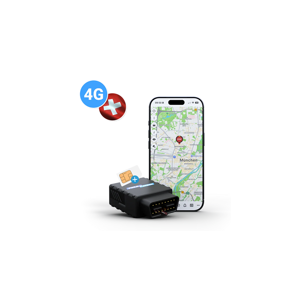 IoT YUKAtrack AIO GPS OBD2 4G Car Tracker with SIM + Data Flat