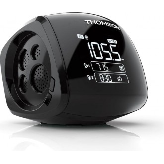THOMSON FM CLOCK RADIO ALARM WITH PROJECTOR BLACK CP280
